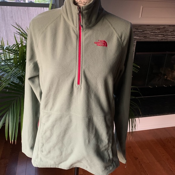 The North Face Sweaters - Green and pink the north face fleece  final sale